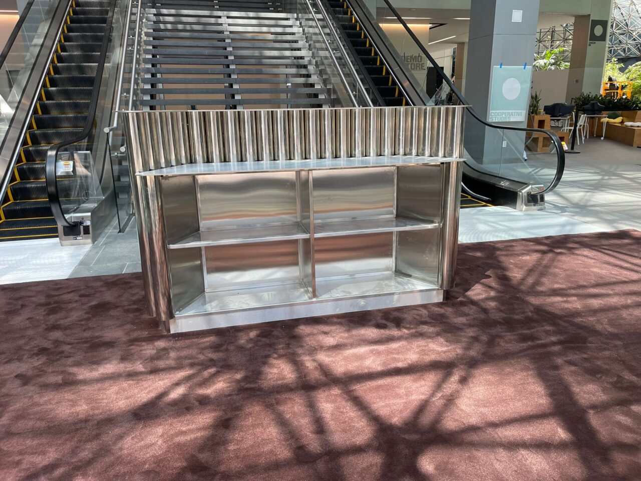 Metal Reception desks project in New York
