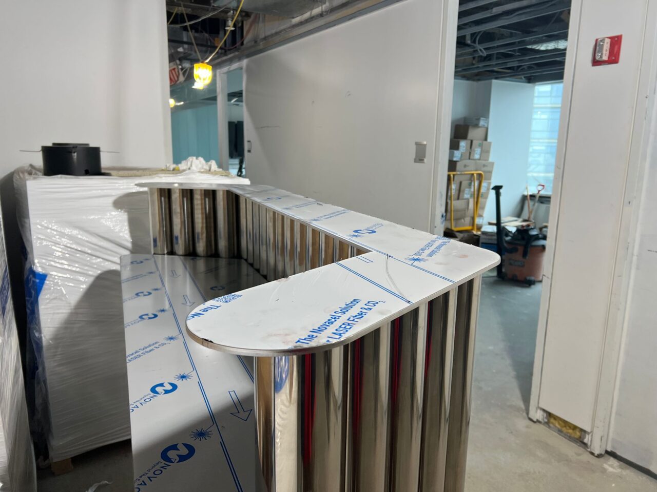 Metal Reception desks in New York